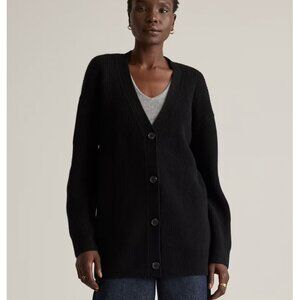 NWT Quince Mongolian Cashmere Oversized Boyfriend Cardigan Sweater Size XS